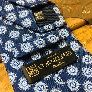 Corneliani Blue Pattern Mens Tie